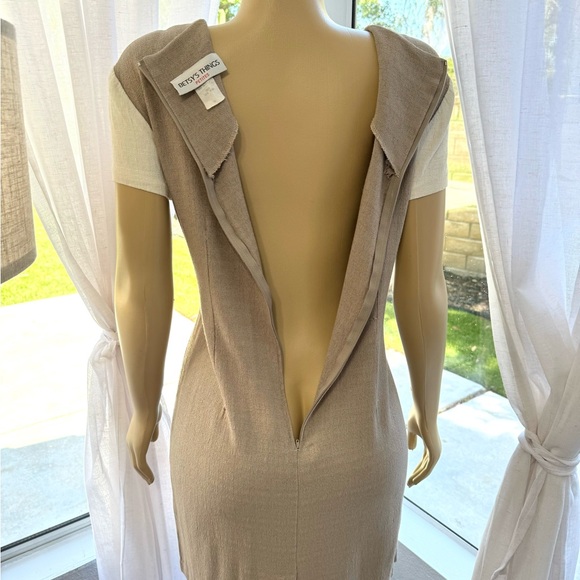 Vintage Betsy’s Things Petite Shift Dress Size 16  Short Sleeve Back Zip - Picture 7 of 9